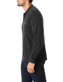 Alternative view of Rodd & Gunn Long Sleeve Gunn Polo Charcoal