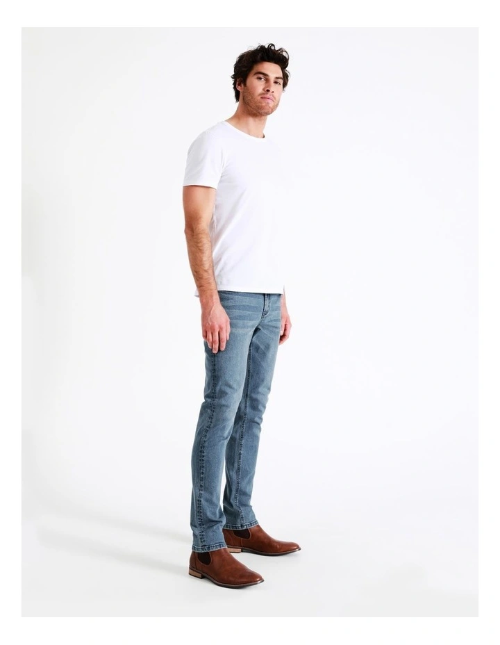 Maddox Kristian Slim Tapered Jean Blue - Image 3