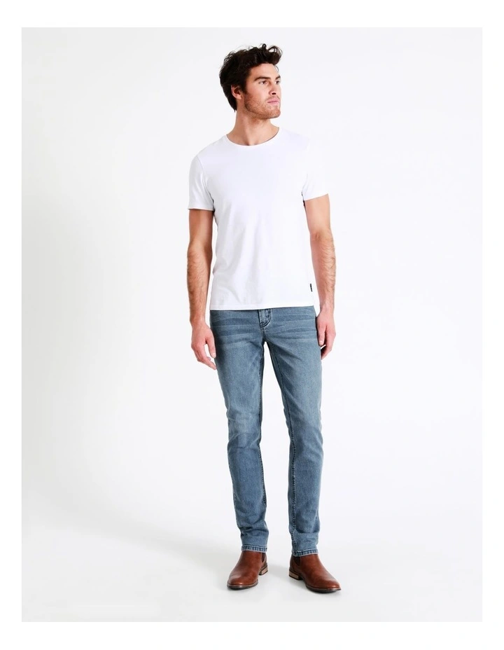 Maddox Kristian Slim Tapered Jean Blue - Image 5