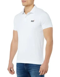 Alternative view of Superdry Classic Pique Short Sleeve Polo In White
