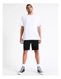 Kenji Edwin Cut Off Denim Short Black