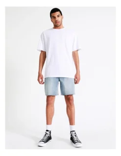 Kenji Edwin Cut Off Denim Short Blue