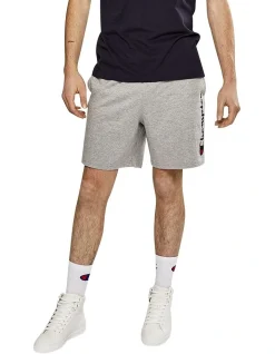 Champion Script Jersey Short In Oxford Heather
