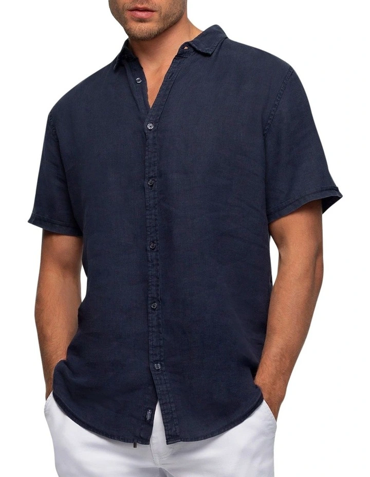 Industrie The Tennyson Linen Short Sleeve Shirt 1 Industrie The Tennyson Linen Short Sleeve Shirt
