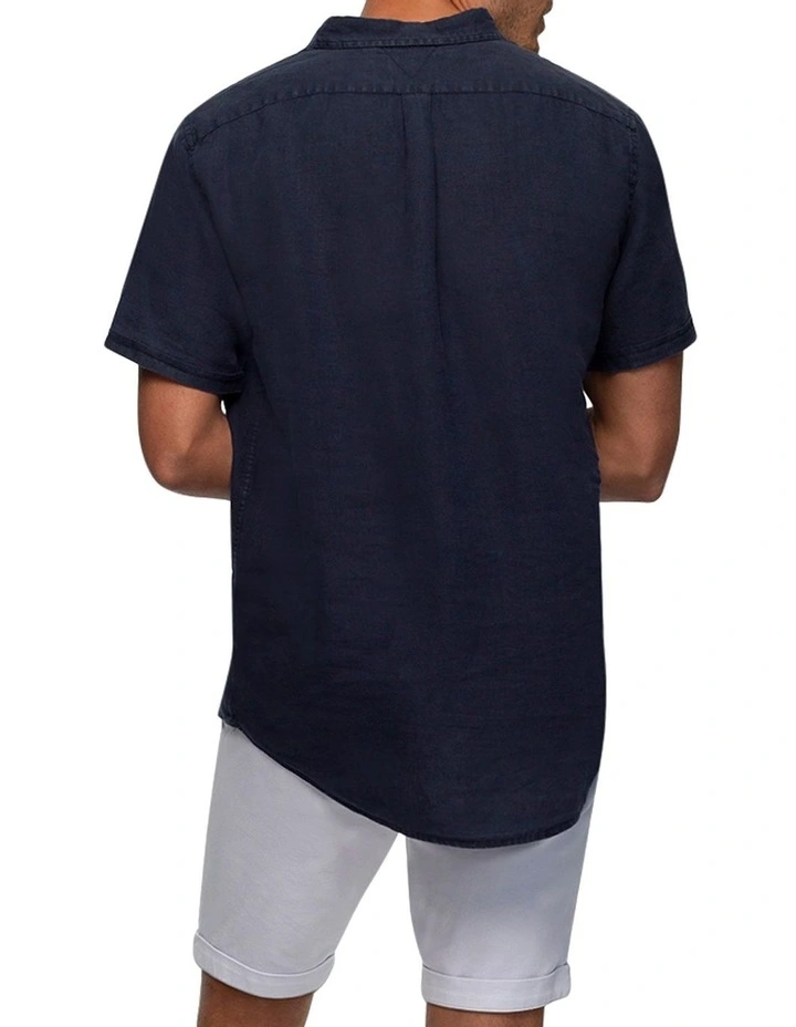 Industrie The Tennyson Linen Short Sleeve Shirt 2 Industrie The Tennyson Linen Short Sleeve Shirt - Image 2