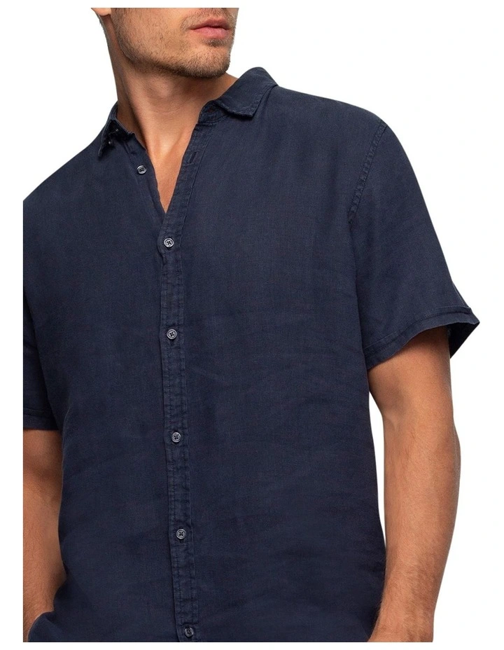 Industrie The Tennyson Linen Short Sleeve Shirt 5 Industrie The Tennyson Linen Short Sleeve Shirt - Image 5