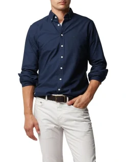 Rodd & Gunn Gunn Oxford Sports Fit Shirt Navy
