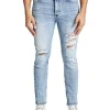 KSCY K2 5 Pocket Distressed Skinny Jeans Light Blue
