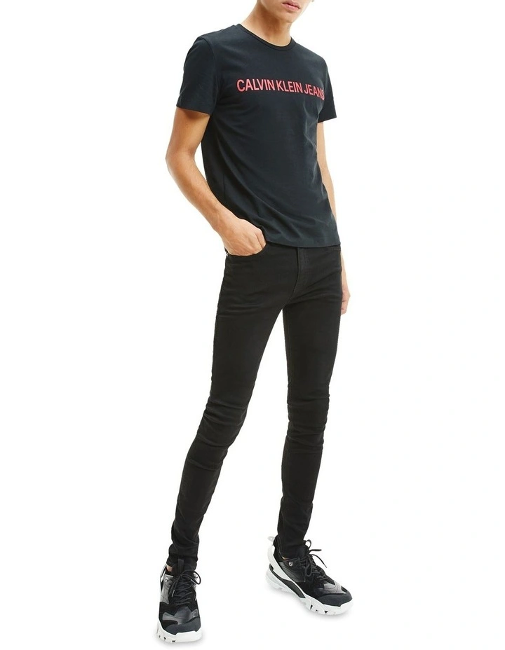 Calvin Klein Jeans 016 Low Rise Skinny Jeans Black - Image 3