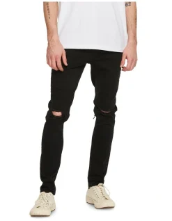 Lee Z-One Tapered Leg Skinny Jeans Black