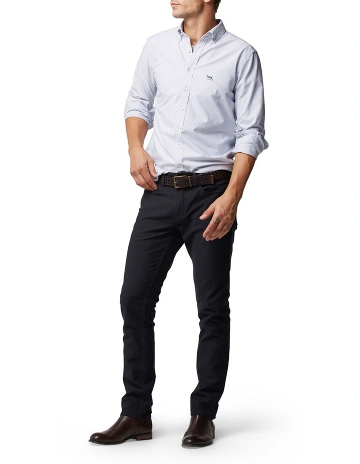 Rodd & Gunn Motion 2 Straight Jean Short Leg Navy - Image 2