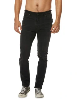 Wrangler Stomper Low Rise Slim Tapered Jeans Black