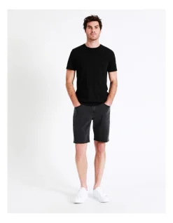 Maddox Bronx Denim Short Black
