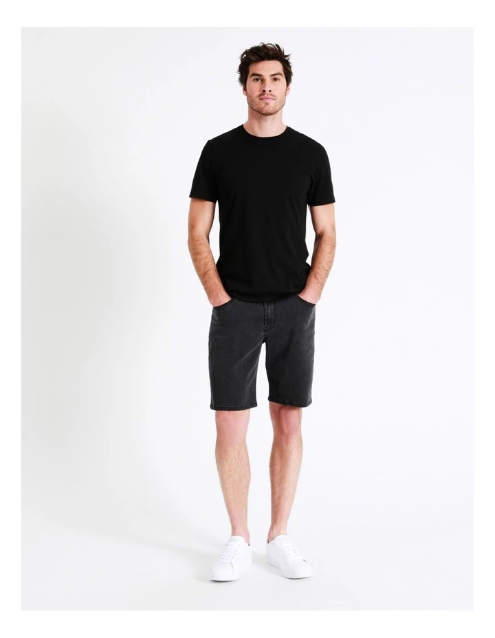 Maddox Bronx Denim Short Black