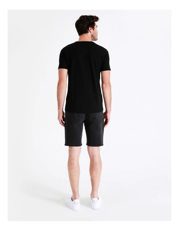 Maddox Bronx Denim Short Black - Image 5