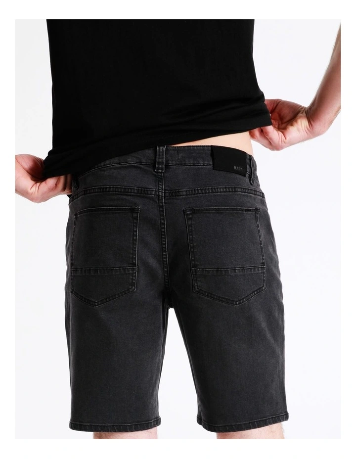 Maddox Bronx Denim Short Black - Image 7