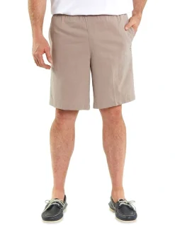 Breakaway Cotton Crinkle Short Brown