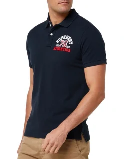 Alternative view of Superdry Classic Superstate Short Sleeve Polo Navy