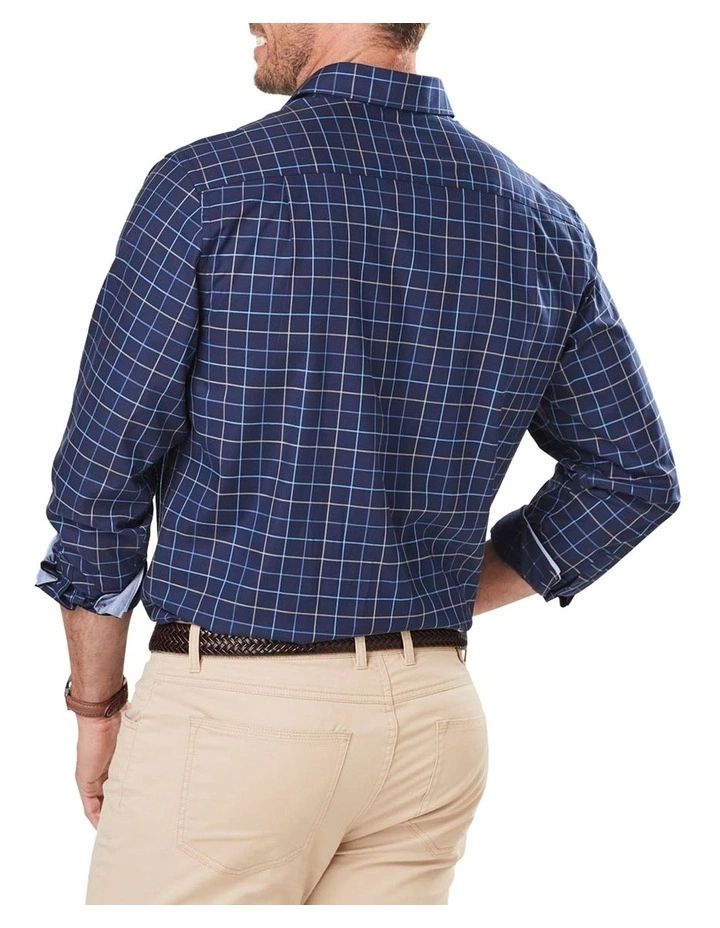 Gazman Easy Care Twill Check Long Sleeve Shirt 2 Gazman Easy Care Twill Check Long Sleeve Shirt - Image 2