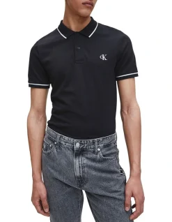 Calvin Klein Jeans Tipping Slim Polo CK Black