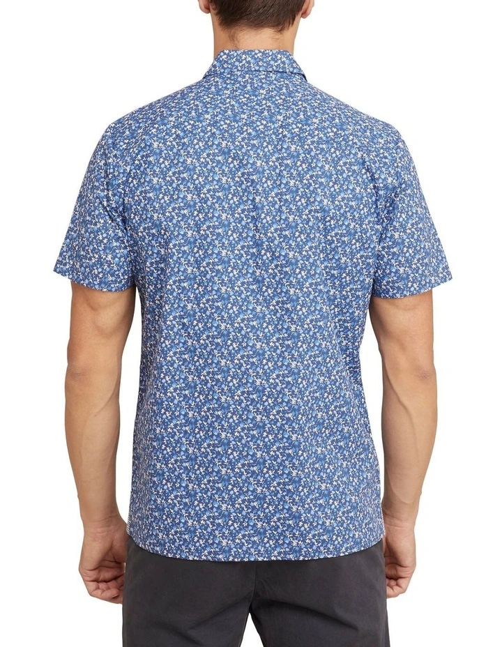 Oxford Leyton Floral Relax Fit S/s Shirt - Image 3