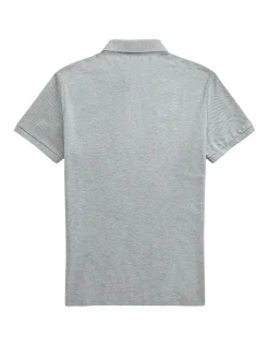 Polo Ralph Lauren Custom Slim Fit Stretch Mesh Polo Shirt In Grey 3 Polo Ralph Lauren Custom Slim Fit Stretch Mesh Polo Shirt In Grey -Nena & Pasadena Sales 821681920 2 720x928