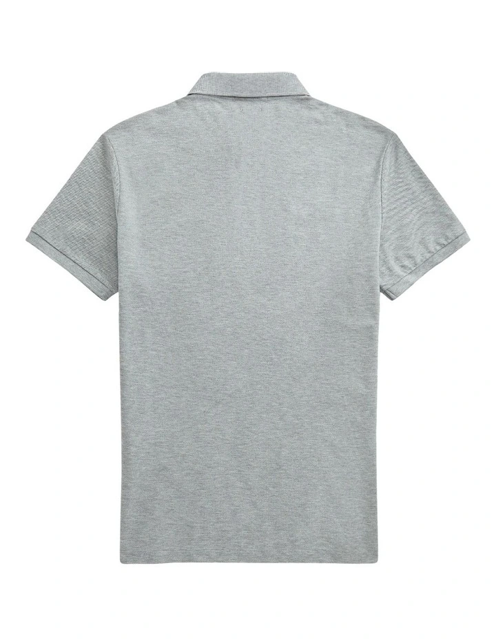 Polo Ralph Lauren Custom Slim Fit Stretch Mesh Polo Shirt In Grey 2 Polo Ralph Lauren Custom Slim Fit Stretch Mesh Polo Shirt In Grey - Image 2