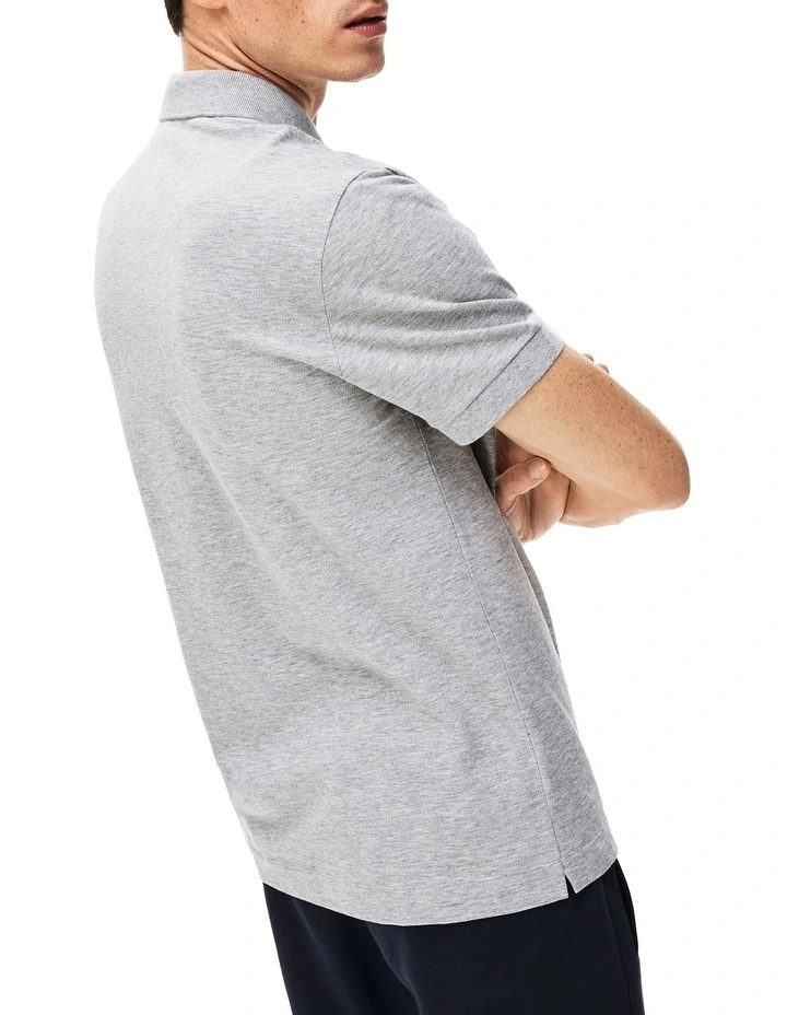 Lacoste Paris Stretch Polo Silver Chine - Image 2