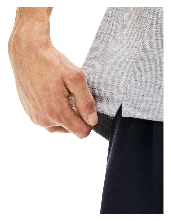 Lacoste Paris Stretch Polo Silver Chine - Image 4