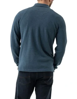 Alternative view of Rodd & Gunn Long Sleeve Gunn Polo Dark Teal
