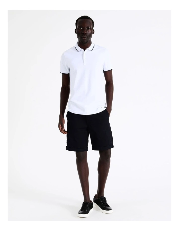 Blaq Amalfi Pique Polo In White 4 Blaq Amalfi Pique Polo In White - Image 4