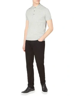 Ben Sherman Signature Knitted Short Sleeve Polo Grey -Nena & Pasadena Sales 835984990 5 720x928