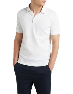 French Connection Classic Jersey Polo In White