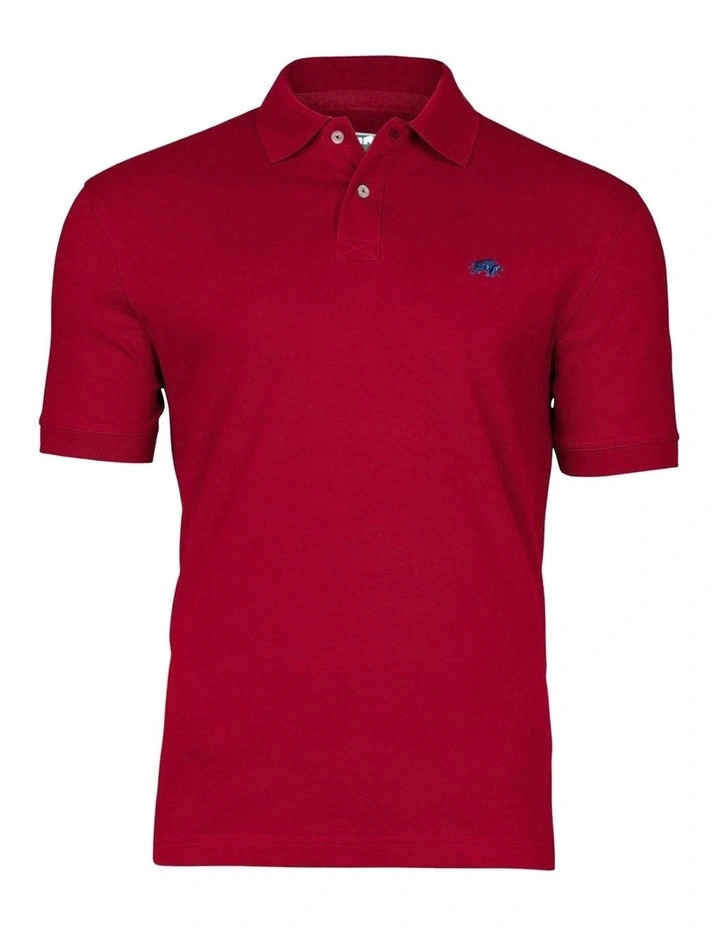 Raging Bull Organic Cotton Regular Fit Signature Polo Red - Image 3