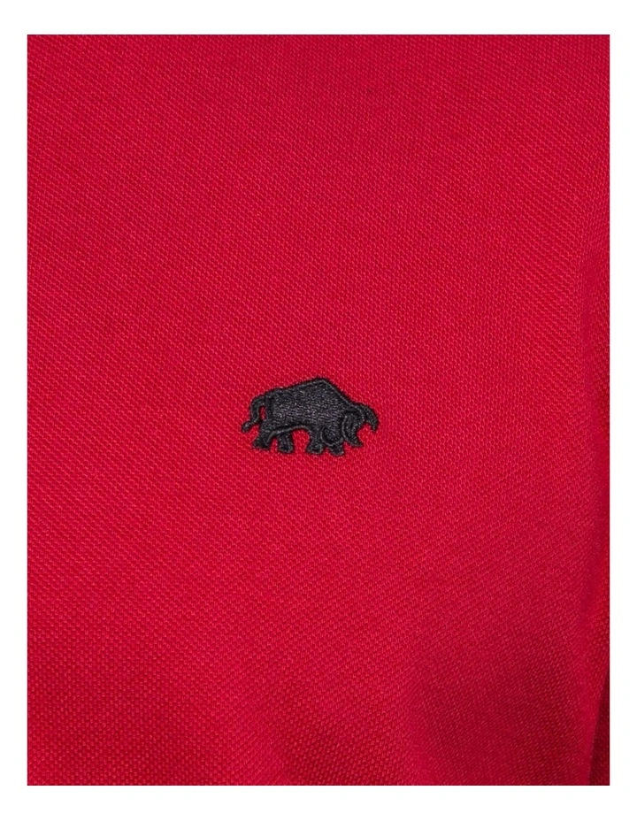 Raging Bull Organic Cotton Regular Fit Signature Polo Red - Image 5