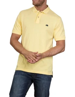 Raging Bull Organic Cotton Regular Fit Signature Polo Yellow