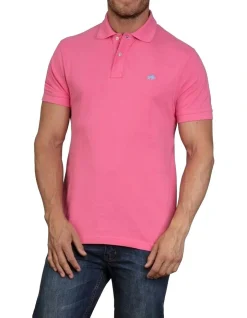 Raging Bull Organic Cotton Regular Fit Signature Polo Pink