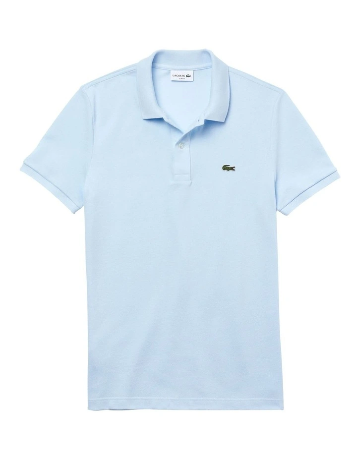 Lacoste Slim Fit Petit Pique Polo Shirt Blue - Image 3