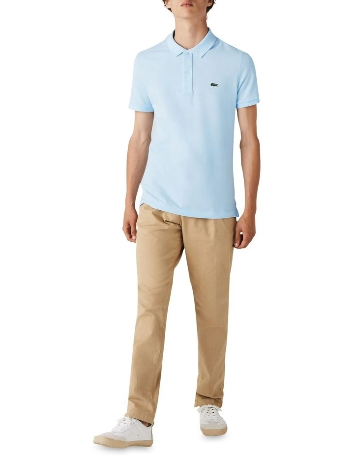 Lacoste Slim Fit Petit Pique Polo Shirt Blue - Image 4