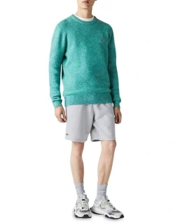 Lacoste Fleece Short Silver Chine