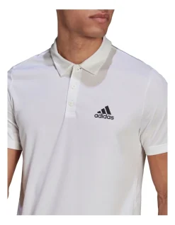 ADIDAS D2M Plain Polo Shirt White -Nena & Pasadena Sales 863992540 4 720x928