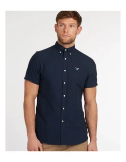 Barbour Oxford Short Sleeve Shirt Navy