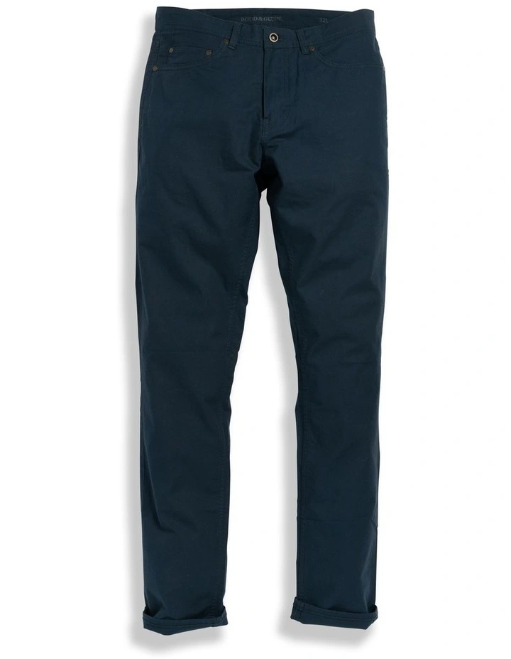 Rodd & Gunn Gunn Straight Fit Jean Long Leg In Navy - Image 4