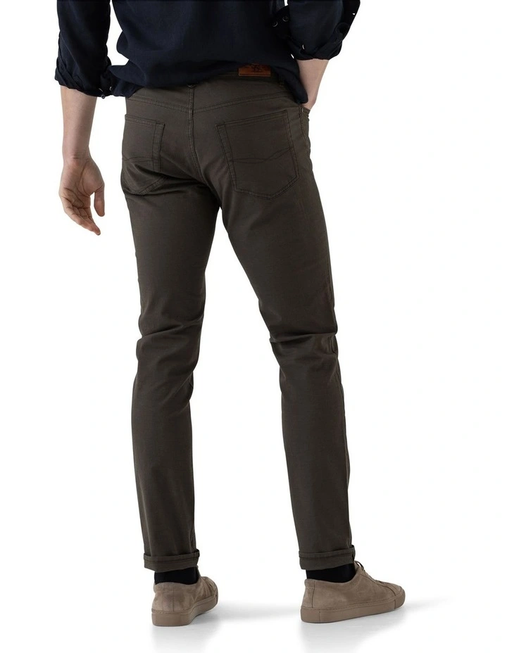 Rodd & Gunn Gunn Straight Fit Jean Long Leg In Forest - Image 2