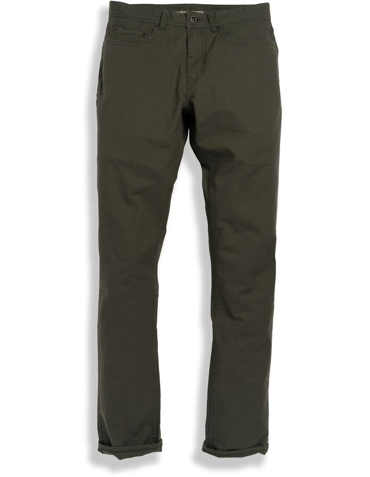 Rodd & Gunn Gunn Straight Fit Jean Long Leg In Forest - Image 4
