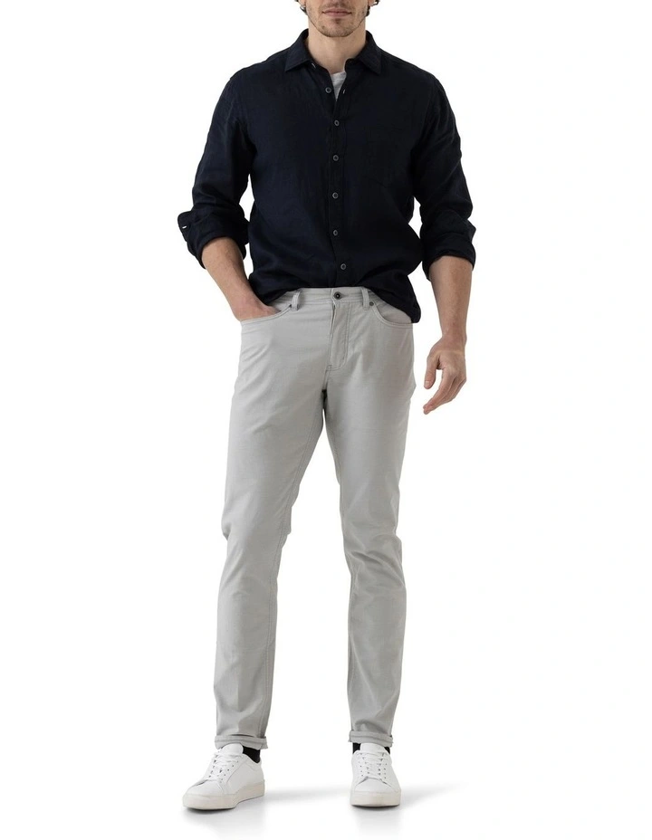 Rodd & Gunn Gunn Straight Fit Jean Regular Leg In Oatmeal - Image 3