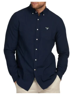 Barbour Oxford 3 Tailord Shirt Navy