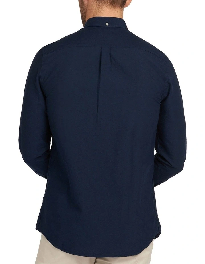 Barbour Oxford 3 Tailord Shirt Navy - Image 2