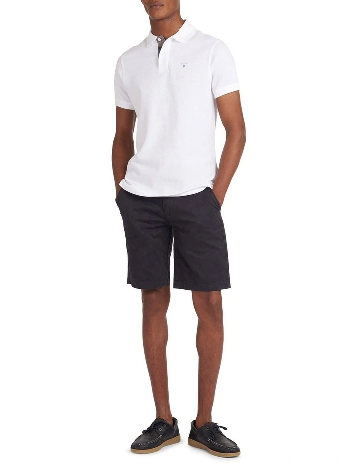 Barbour Tartan Pique Polo White - Image 3