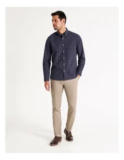 Alternative view of Reserve Bowie Check Long Sleeve Shirt In Navy